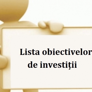 Lista obiectivelor de investiții
